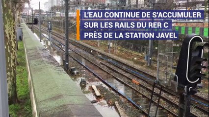 Crue à Paris : la galère ce matin à la station Javel sur le RER C