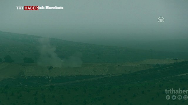 Terör mevzileri obüs ve top atışlarıyla vuruluyor