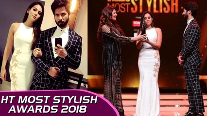 Tải video: Shahid Kapoor - Mira Rajput Romantic Moments At HT Most Stylish Awards 2018