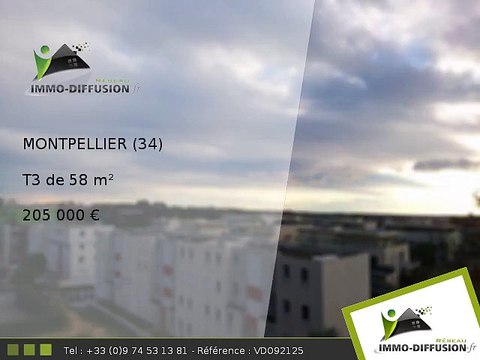 T3 A vendre Montpellier 58m2 - 205 000 Euros