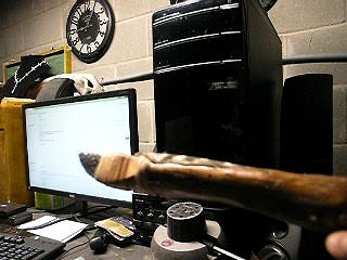 Flint Blade Knife With Rubies