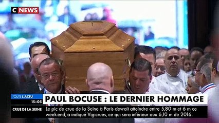 Les obsèques de Paul Bocuse, décédé samedi dernier, se sont déroulées ce matin à Lyon devant des centaines de chefs - VIDEO