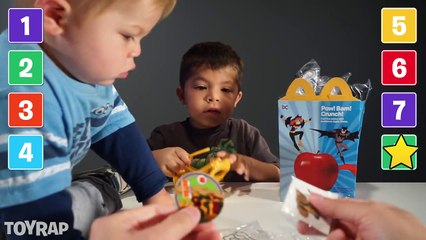 Justice League Action MCDONALDS HAPPY MEAL Toy Surprise Full Set 2016 Superhero Kids Toys by ToyRap