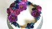 HOT CAKE TRENDS 2016 Buttercream roses and berries flower wreath cake - How to make by Olga Zaytseva
