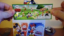 10 Kinder Choco Surprise Eggs Mickey Mouse & Friends Unboxing Toys - Huevos Sorpresa