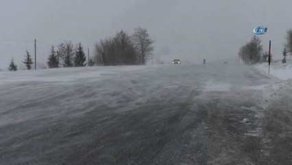 Tokat'ta Tipi Ulaşımda Aksamalara Neden Oldu