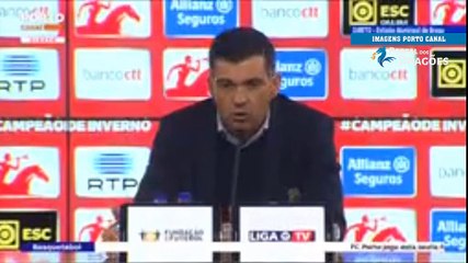 Sérgio Conceição: "Não gosto de dizer que temos de levantar a cabeça. O que é isso?"