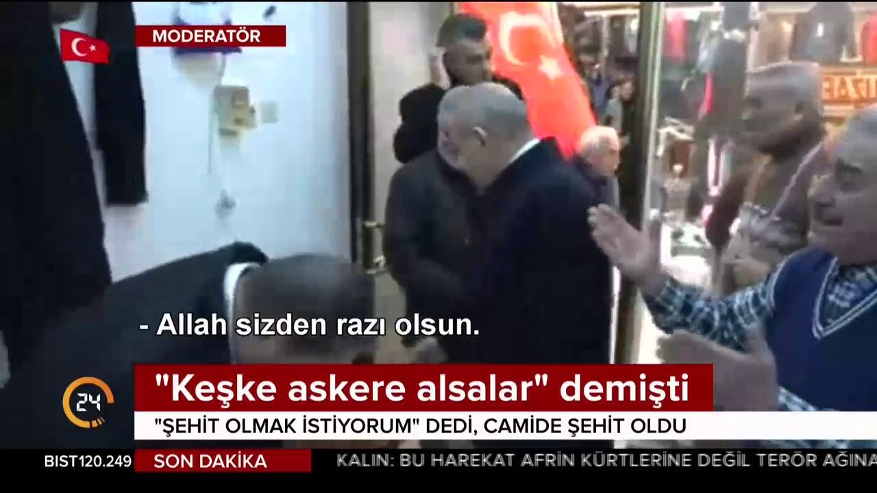 Camide şehit oldu