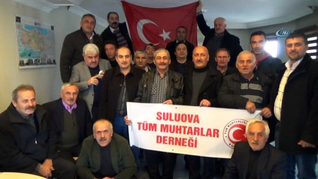 Suluovalı muhtarlar Cumhurbaşkanı Erdoğan’a seslendi: “Reis bizi Afrin’e gönder”