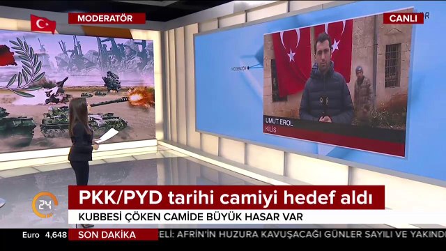 İşte PYD terör örgütünün Kilis'te hedef aldığı 2 şehit verdiğimiz cami