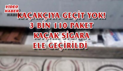 (25 Ocak 2018) KAÇAKÇIYA GEÇİT YOK! 3 BİN 110 PAKET KAÇAK SİGARA ELE GEÇİRİLDİ