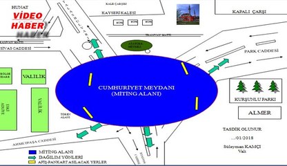 (25 Ocak 2018) 2018 YILI TOPLANTI VE GÖSTERİ YÜRÜYÜŞÜ  YER VE GÜZERGAHLARI AÇIKLANDI.
