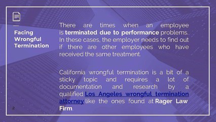 How can you sue an employer for wrongful termination
