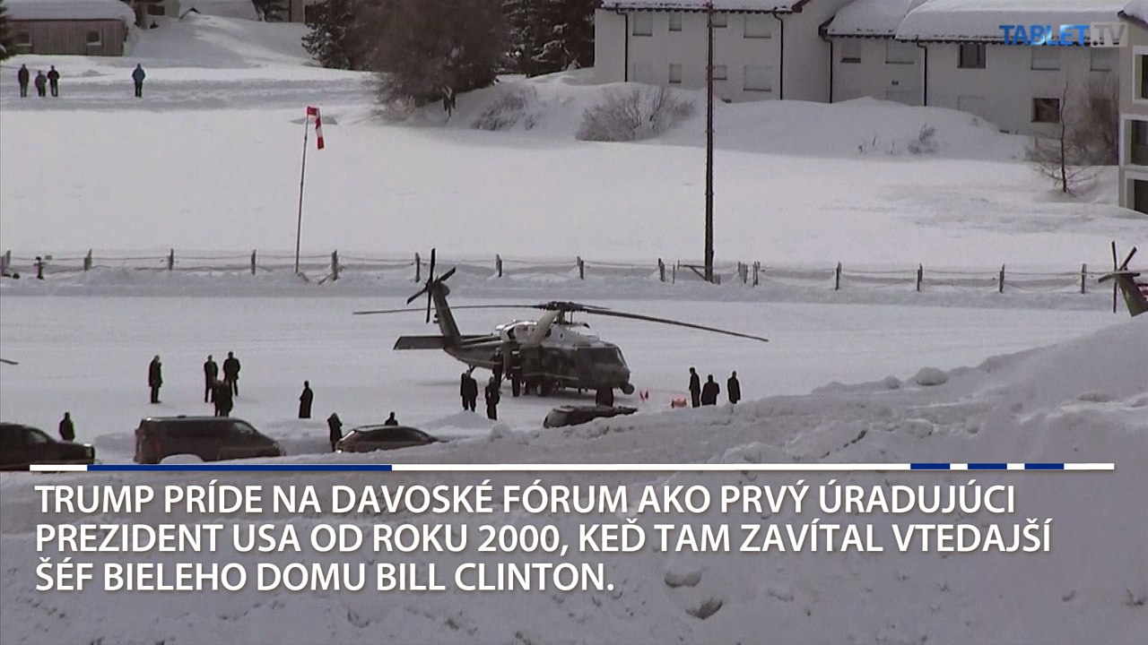 Trump pricestoval na Svetové ekonomické fórum v Davose