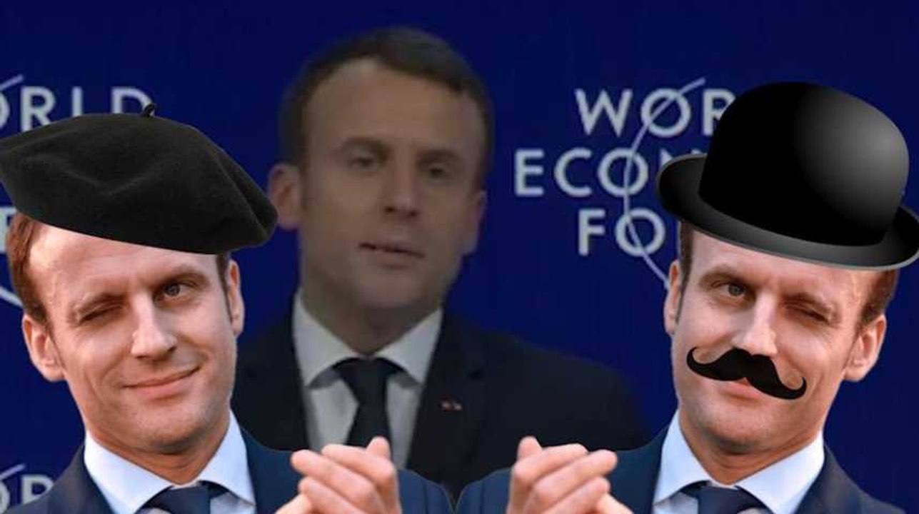 A Davos, Macron ne tient pas le même discours en français qu'en anglais (et même les Américains ne sont pas dupes)