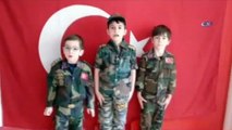 Miniklerden Afrin'e Komando Andı ile mesaj