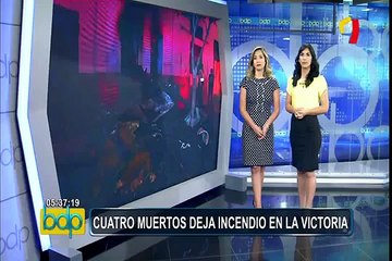 La Victoria: cuatro muertos deja voraz incendio en vivienda