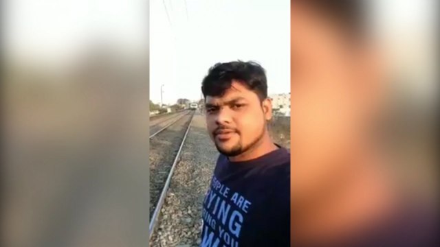 Indian Railway warn against taking selfies by tracks with graphic video