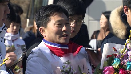Jugadoras de hockey norcoreanas llegan a Corea del Sur para JJOO