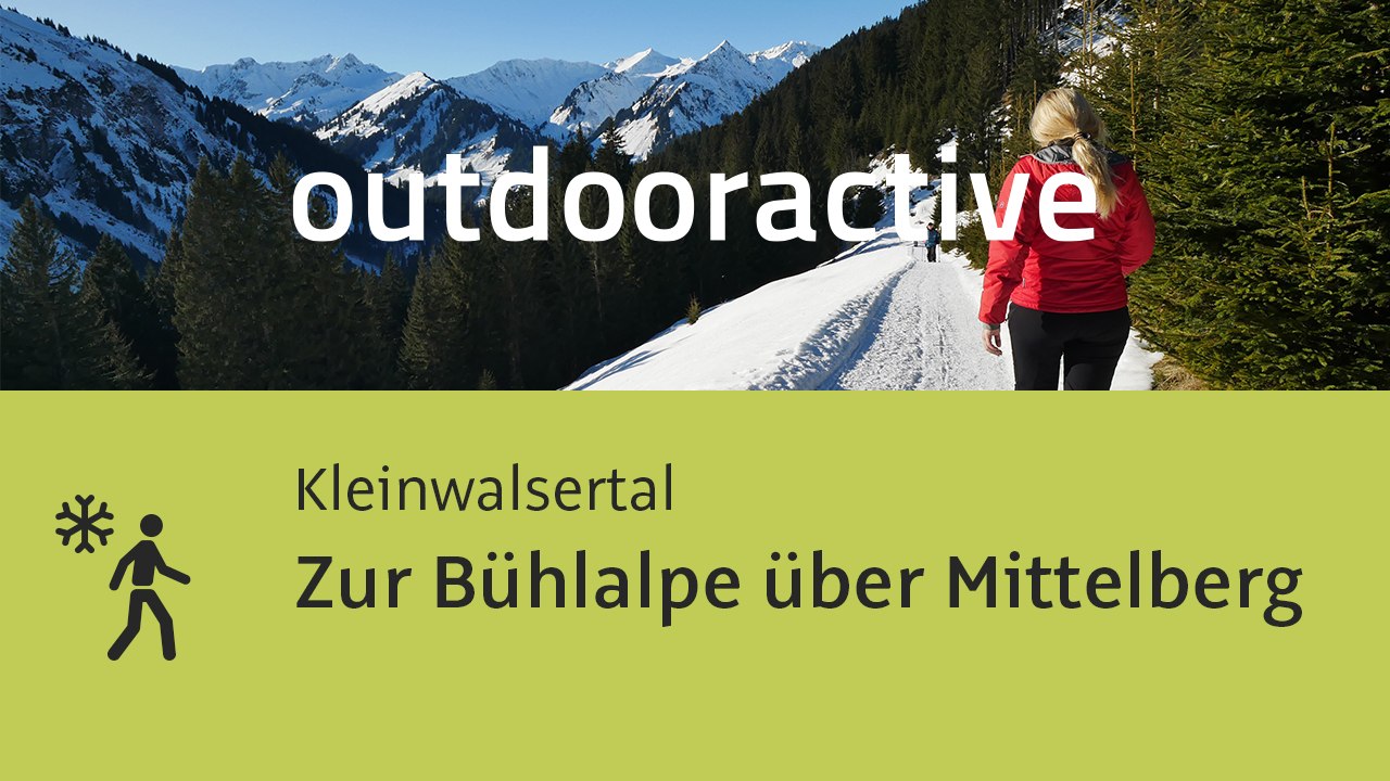 Winterwanderung im Kleinwalsertal: Zur Bühlalpe über Mittelberg
