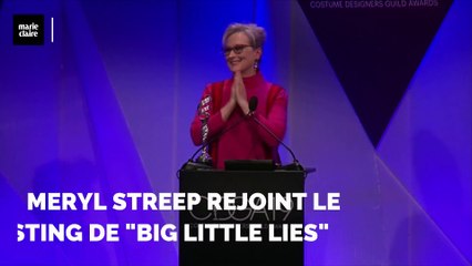 Meryl Streep arrive à 'Big Little Lies'