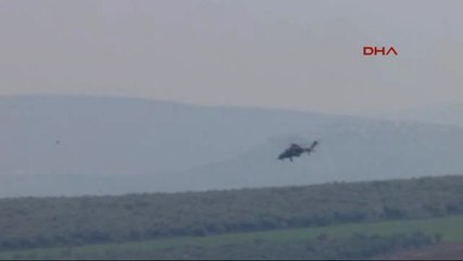 Hatay-Sınırda Atak Helikopterleri Ypg Hedeflerini Vurdu
