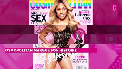Laverne Cox est la première femme transgenre en Une de Cosmopolitan