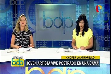 Joven cantante vive postrado luego de seis meses de ser atropellado