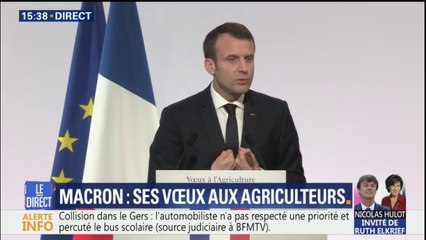 Macron sur l'agriculture : "Il y a des modèles productifs qui n'ont plus d'avenir"