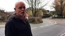 Didier Jaminet est exaspéré par la circulation dangereuse dans la rue des Combattants à Lambermont.