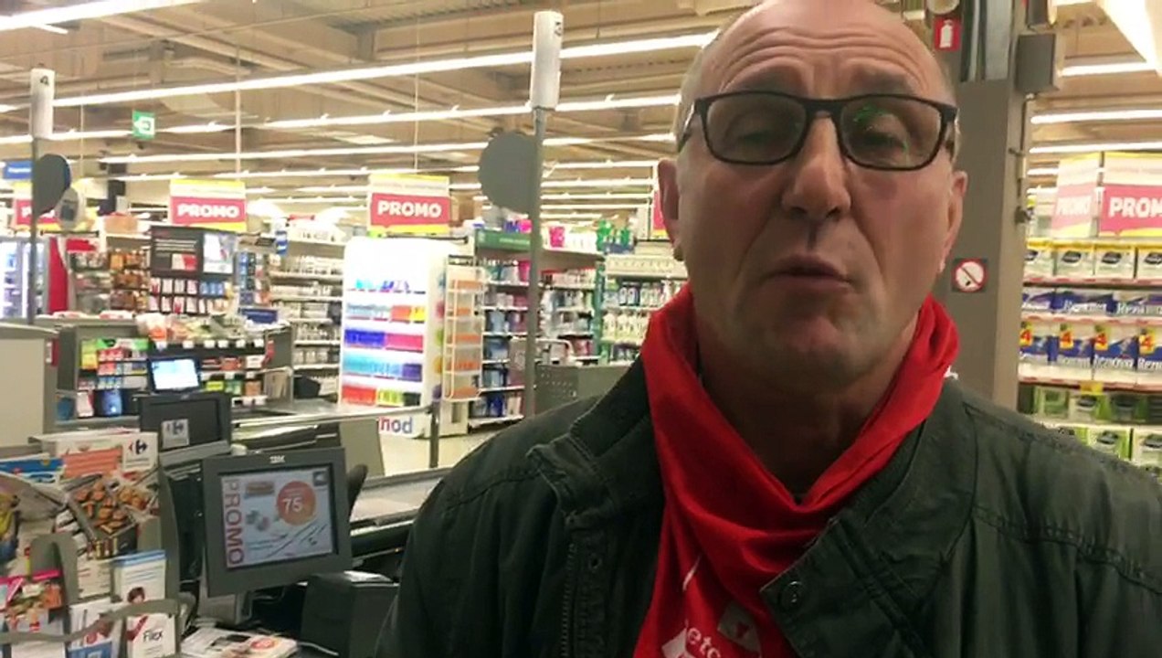 Claude Fagnoul, délégué Setca à propos de la fermeture du Carrefour Belle-Ile