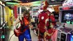 Iron Man vs Spiderman Arcade Battle In Real Life   Superhero Movie! with Color Learning | Superheroes | Spiderman | Superman | Frozen Elsa | Joker