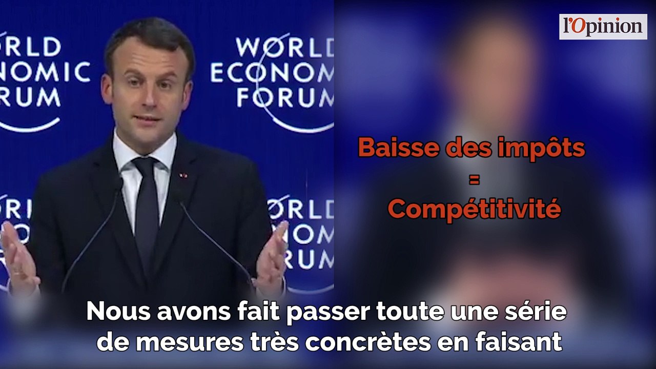 A Davos, les contorsions franglaises de Macron