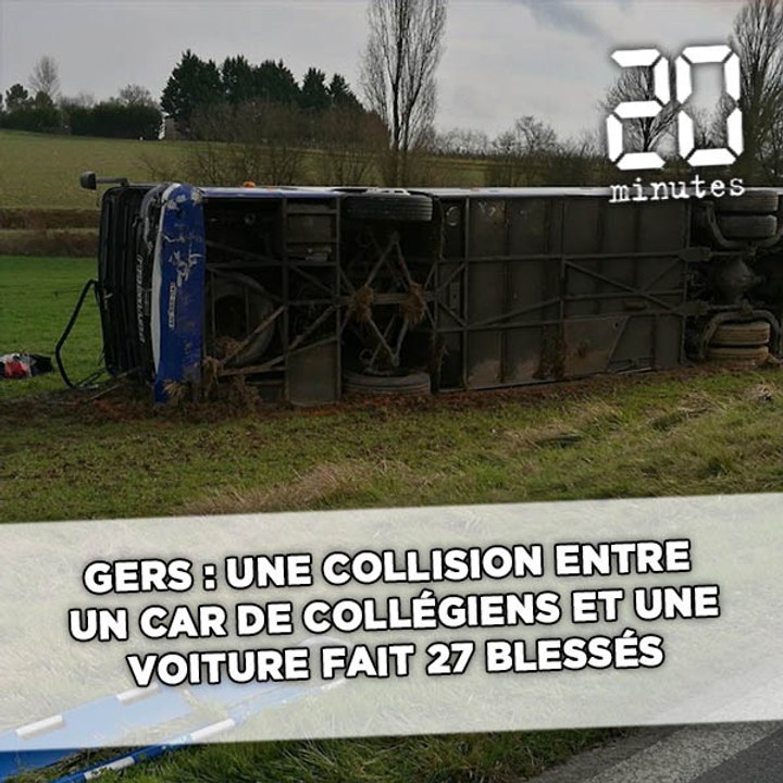 Gers: Une collision entre un car de collégiens et une voiture fait 27 blessés, dont trois graves