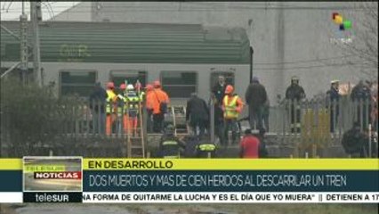 Al menos dos muertos y cien heridos al descarrilar un tren en Italia