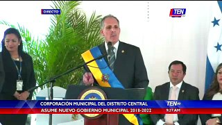 Toma posesión alcalde de Tegucigalpa