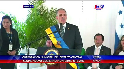 Toma posesión alcalde de Tegucigalpa