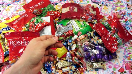 Sweets and a Lot Of Candy Gummy Bears, Suprise Eggs! Video For Kids Fun!