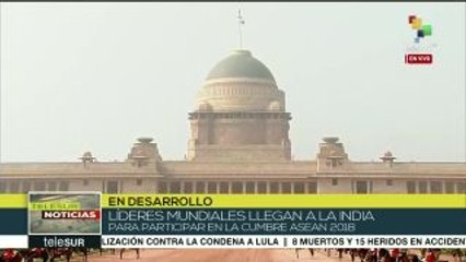Líderes ASEAN llegan a India para participar en cumbre bilateral