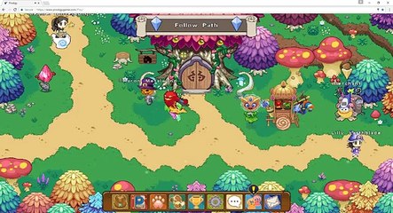 Prodigy Math Game 170411 Magmischief vs TripTrop, Terromite evolving into Terrosaur