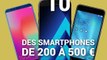 Top 10 : les meilleurs smartphones de 200 à 500 euros (septembre 2017)