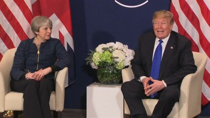 下载视频: President Trump vows to be there for British Prime Minister Theresa May 'no matter what'