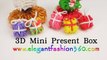Rainbow Loom 3D Mini Present Box Charms - How to Loom Bands Santa Claus/Christmas/Holiday/Ornaments