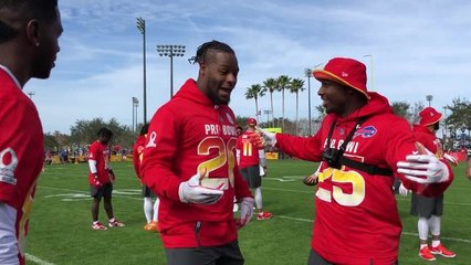 Le'Veon Bell, LeSean McCoy freestyle during Pro Bowl practice