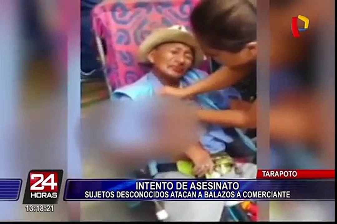 Tarapoto: sujetos intentan asesinar a balazos a comerciante