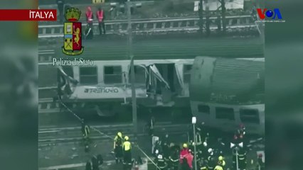 İtalya’da Tren Raydan Çıktı