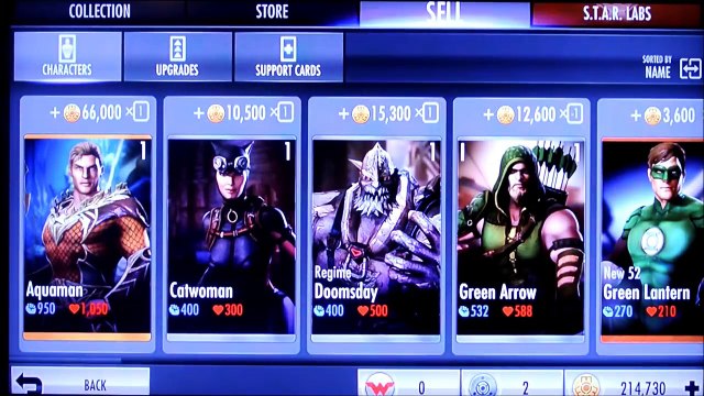 **PATCHED** read DESCR. Injustice Mobile Android (glitch): Unlimited credits w/ infinite sell on 2.8