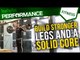 Gym workout | How to build stronger legs and a solid core | Soccer conditioning