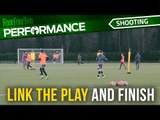 Soccer shooting exercise | Link the play and finish drill | Swansea City Academy