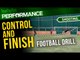 Soccer shooting exercise | Control and finish drill | MK Dons Academy